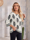 EMERY ROSE Floral Print Top