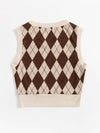 Argyle Pattern Tank Top