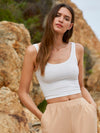 Rib knit Crop Tank Top