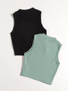 EZwear 2 Pack Rib knit Tank Top