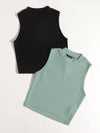 EZwear 2 Pack Rib knit Tank Top