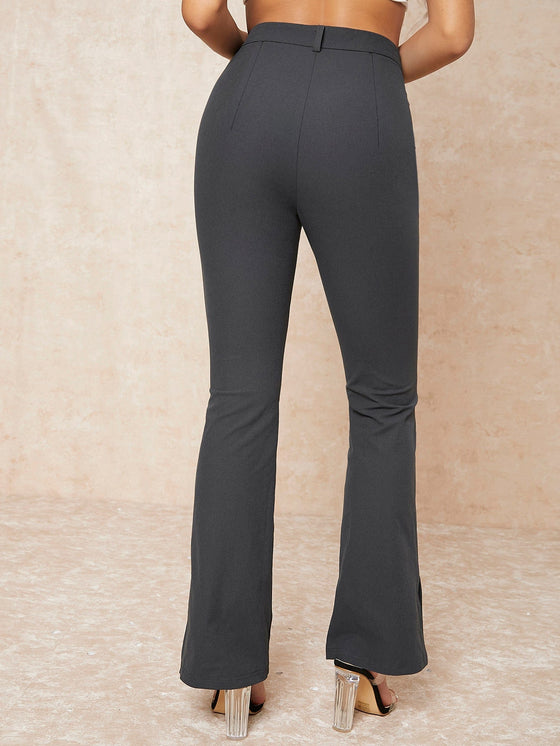 BAE Slit Hem Flare Leg Pants