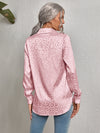 Leopard Jacquard Satin Blouse