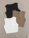 3 Pack Round Neck Tank Top