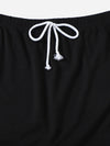 Crop Tank Top Knot Front Shorts