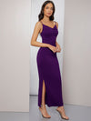 Cowl Neck Ruched Cami Dress