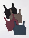 EZwear 4pack Solid Crop Tank Top