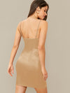 Belle Cowl Neck Satin Cami Dress