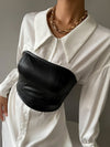 Crop PU Leather Tube Top