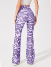 Allover Print Flare Leg Pants