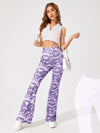 Allover Print Flare Leg Pants