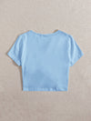 Twist Hem Solid Tee