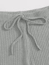 EZwear Solid Cami Top Knotted Waist Leggings Set