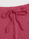 EZwear Solid Cami Top Knotted Waist Leggings Set