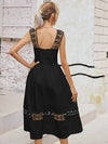 Eyelet Embroidery Zip Back Cami Dress