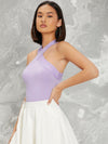 BAE Form Fitting Crisscross Halter Top