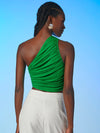 Ruched One Shoulder Crop Top