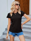 Tiered Layer Butterfly Sleeve Tee