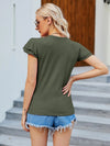 Tiered Layer Butterfly Sleeve Tee