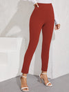 Elastic Waist Split Hem Pants