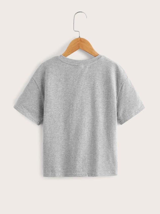 Girls Letter Graphic Tee