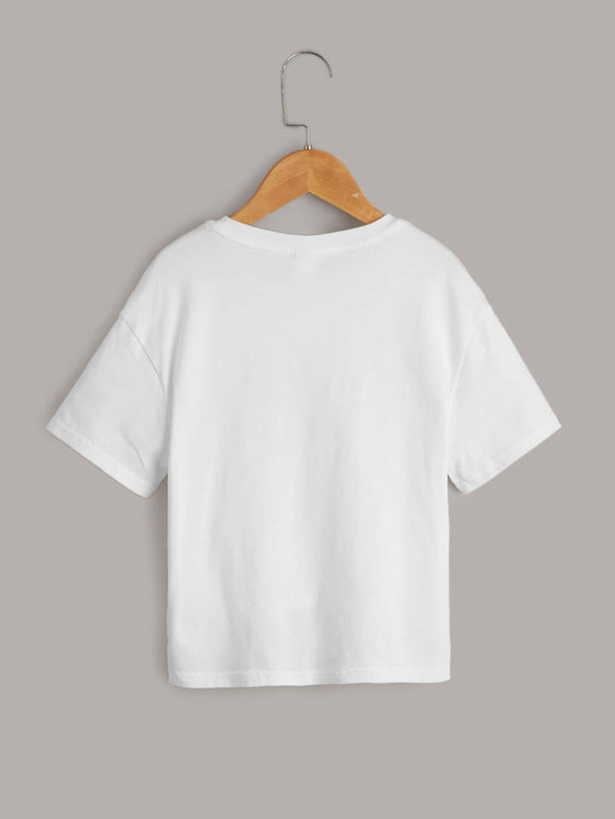 Girls Letter Graphic Tee