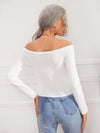 Off Shoulder Solid Tee