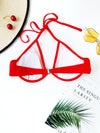 Harness Halter Push Up Bikini Top