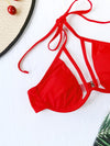 Harness Halter Push Up Bikini Top