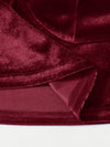Lace Trim Velvet Crop Cami Top