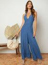 Backless Halter Neck Wide Leg Jumpsuit
