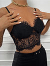Crop Lace Bustier Cami Top