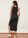 Maternity Split Side Cable Knit Dress