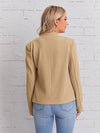 Solid Notch Neck Blazer