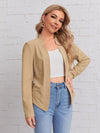 Solid Notch Neck Blazer