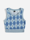Argyle Pattern Tank Top