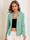 Solid Notch Neck Blazer