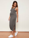 Maternity Split Side Cable Knit Dress
