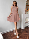 Lace Detail Solid Dress