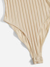Rib Knit High Cut Bodysuit