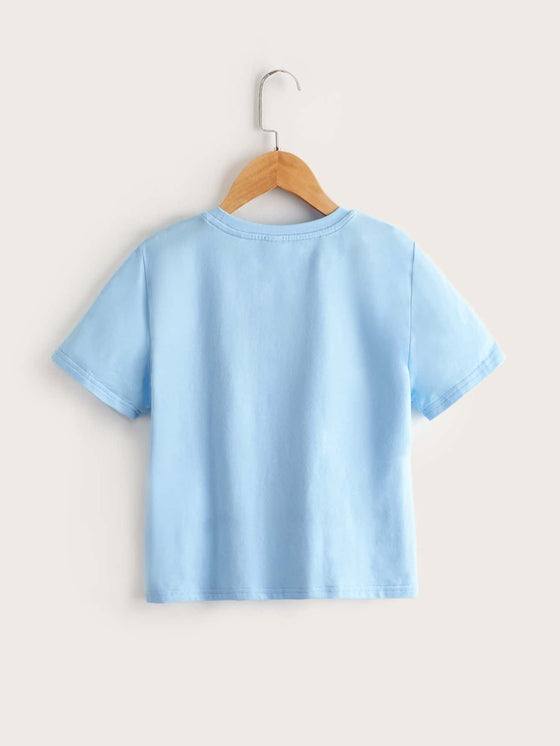 Girls Letter Graphic Tee