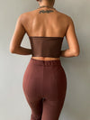 Crop PU Leather Tube Top