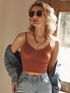 Ribbed Crop Knit Cami Top