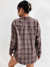 Plaid Print Button Front Shirt