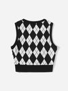 Argyle Pattern Tank Top