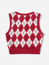 Argyle Pattern Tank Top