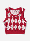 Argyle Pattern Tank Top