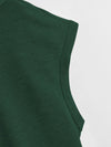High Low Hem Drawstring Hooded Tee