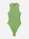 Rib Knit High Cut Bodysuit