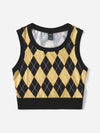 Argyle Pattern Tank Top